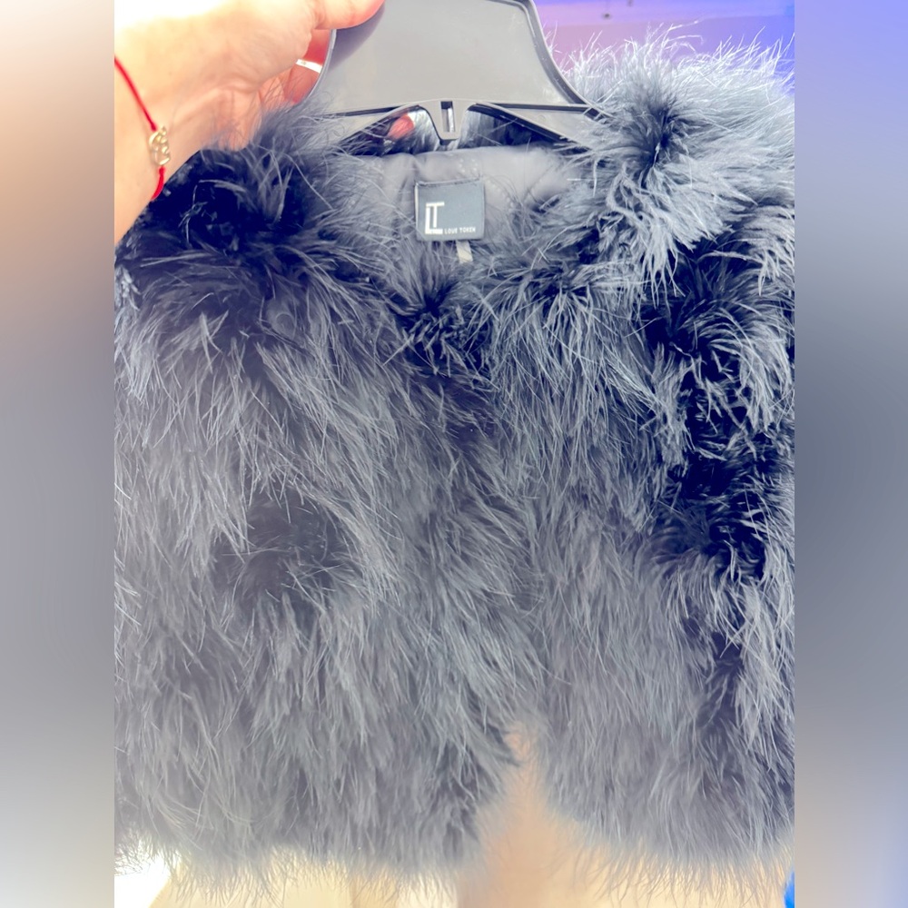 Small Love Token Bolero.    Superb condition.   Gentle used.   Ostrich